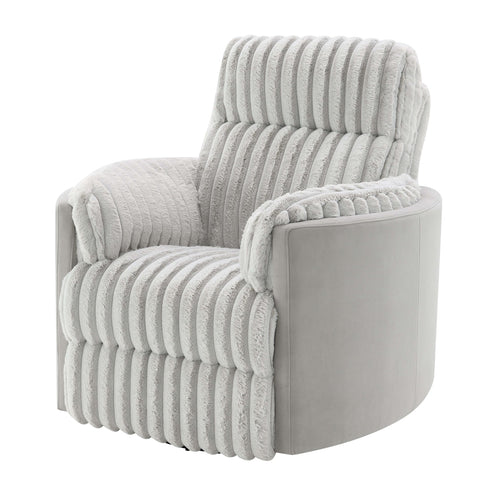 Emee Glider Recliner W/Swivel Gray Corduroy
