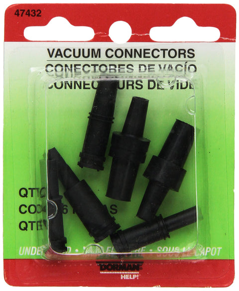 Dorman 47432 Soft Vacuum Tubing Connector , Black