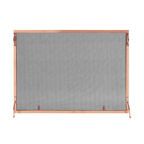 Minuteman International Fireplace Screen 44 x 33-in Copper