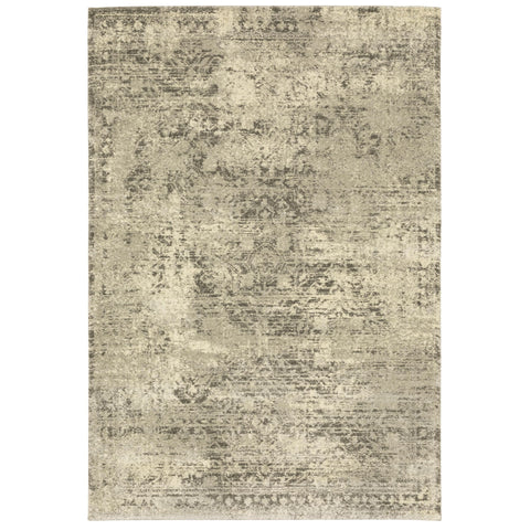 Oriental Weavers Astor Area Rug - 1806Q - 3'10" x 5'5" - in Beige/Grey - Vintage Inspired, Stain Resistant, Family and Pet Friendly, Entrway, Bedroom Rug