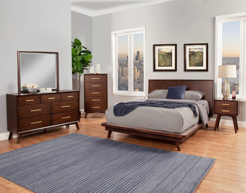 Alpine Furniture Arden Platform Bed, Standard King