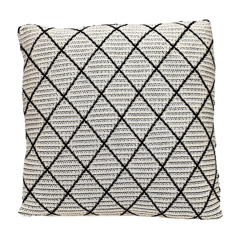 Parkland Collection Grove Transitional Blue Argyle Throw Pillow