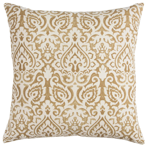 RizzyHome 22x22 Gold Geometric Throw Pillow
