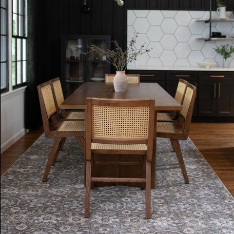 Oriental Weavers Maharaja Area Rug - 532D1-7'10" x 10'10" - in Grey/Tan - Vintage Inspired, Stain Resistant, Family and Pet Friendly, Dining, Living Room Rug