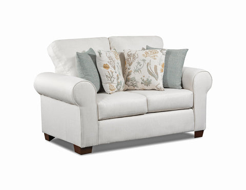 American Furniture Classics Beaujardin Loveseat with Four Throw Pillows