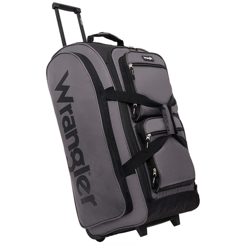 Wrangler Rolling Duffel, Charcoal Grey, 30" Large