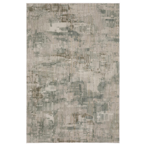Oriental Weavers Mallory Area Rug - MAL03-9'10" x 12'10" - in Beige/Blue - Contemporary Style, Stain Resistant, Family and Pet Friendly, Family, Dining, Living Room Rug