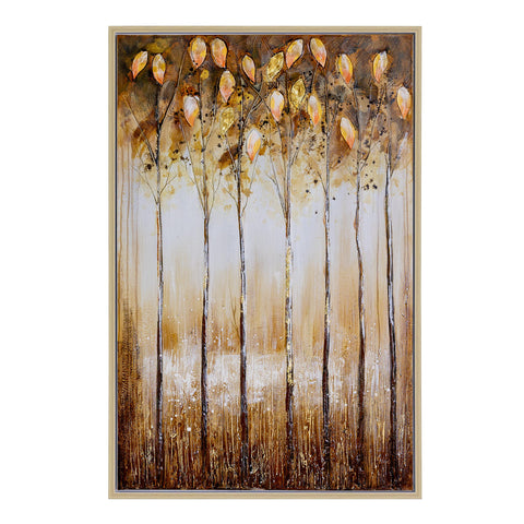 Yosemite Home Decor Landscape Mixed Media Wall Art in Multi, Gold, Black, Grey, White, Brown, 2.4 x 36.4 x 48, 3230002