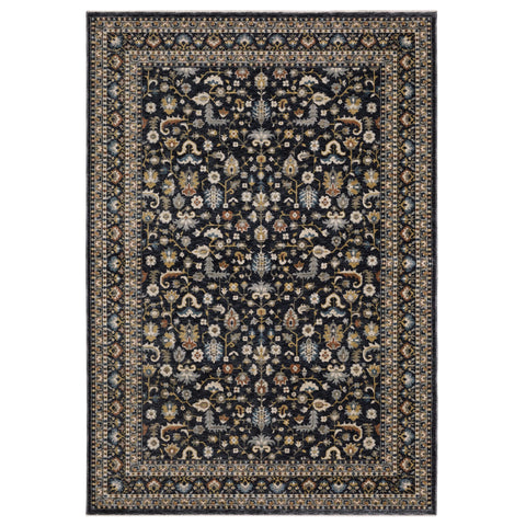 Oriental Weavers Eliana Area Rug - ELI04-7'10" x 10'10" - in Blue/Multi - Vintage Inspired, Stain Resistant, Family and Pet Friendly, Dining, Living Room Rug