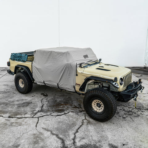 SmittyBilt Cab Cover with Door Flaps – Gray (20+ JT) - SB1081