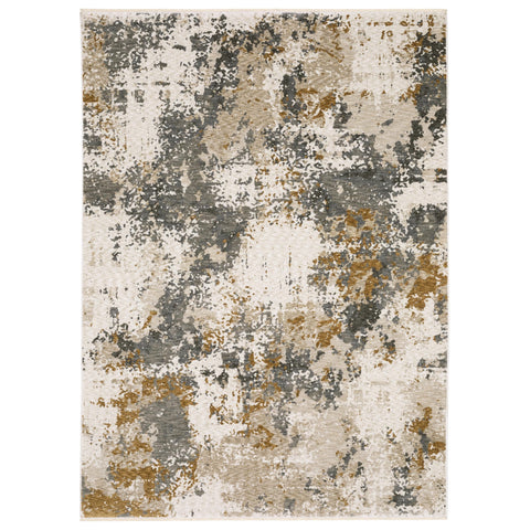 Oriental Weavers Hayden Area Rug - HAY10-9'10" x 12'10" - in Beige/Grey - Modern Style, Stain Resistant, Family and Pet Friendly, Family, Dining, Living Room Rug