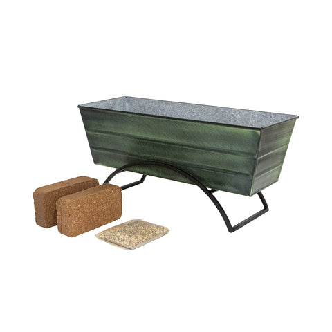 Bloom Box Garden Growing Kit Medium Green with Odette Stand