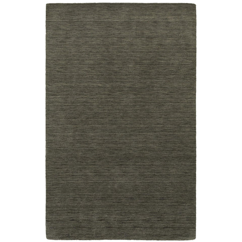 Oriental Weavers Aniston Hand-Made Wool Area Rug - 27102-10' x 13' - in Charcoal - Modern Style, Hand-Made Wool Rugs, Family, Dining, Living Room Rug