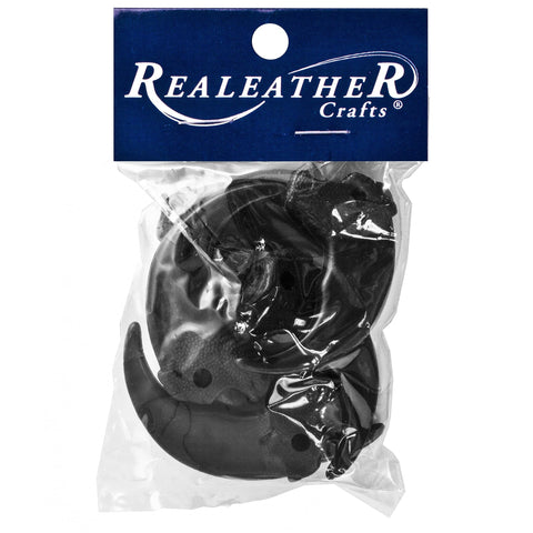 Realeather Crafts BBC02-06 Plastic Bear Claws, Black, 6-Pack