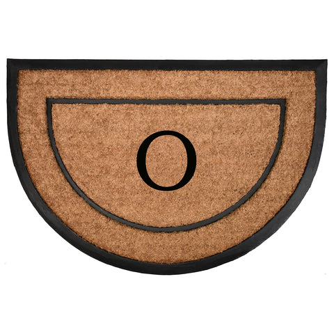 Home & More Calloway Mills The General Half-Circle Monogram Doormat, Letter (O, 24 X 36)