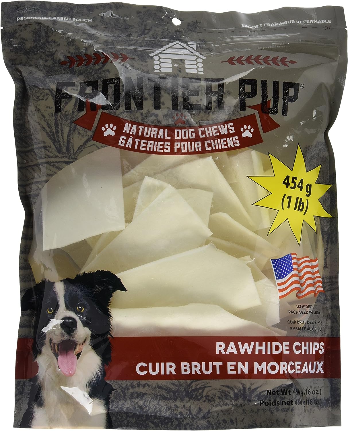 Butcher Shop Pack Of Natural Rawhide Strips, 16 Oz