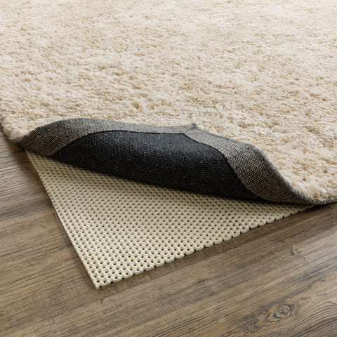 Oriental Weavers Firm Hold Plush Indoor Rug Pad - 5'6" Round - in Beige, Cut to Size, Plush Hard-Surface Rug Pad, for Dining Room Size Rugs
