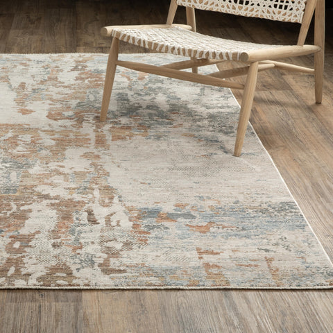 Oriental Weavers Soho Machine Woven Area Rug - SOH08-9'10" x 12'10" - in Beige/Rust - Contemporary Style Living Room, Family Room, Dining Room Rug
