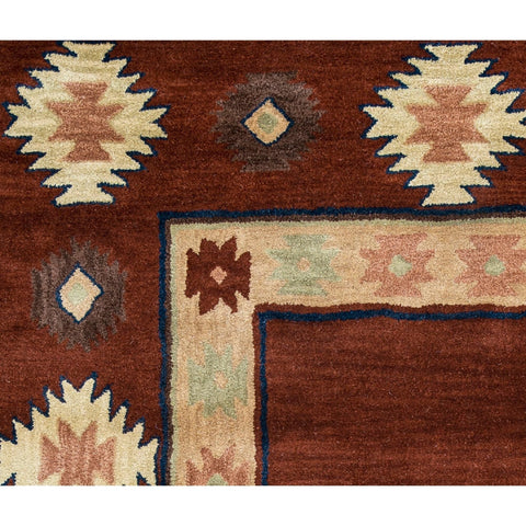 Rizzy Home Alora Decor Ryder 8' x 10' Tribal Burgundy/Tan/Rust/Navy/Sage Area Rug