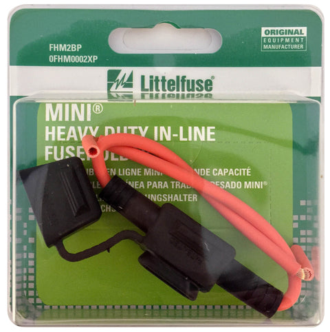 Littelfuse FHM2BP MINI In-Line Fuseholder with Protective Cap - Pack of 1