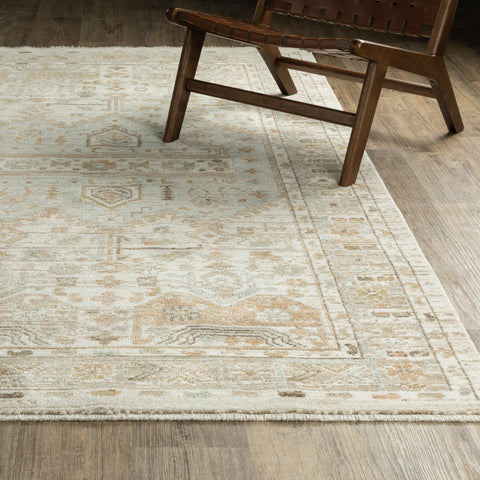 Oriental Weavers Row Lola LLA08-7'10" x 10' Area Rug - in Pale Blue/Beige - Bohemian, Traditional, Living Room, Family Room, Dining Room, Bed Room Area Rug