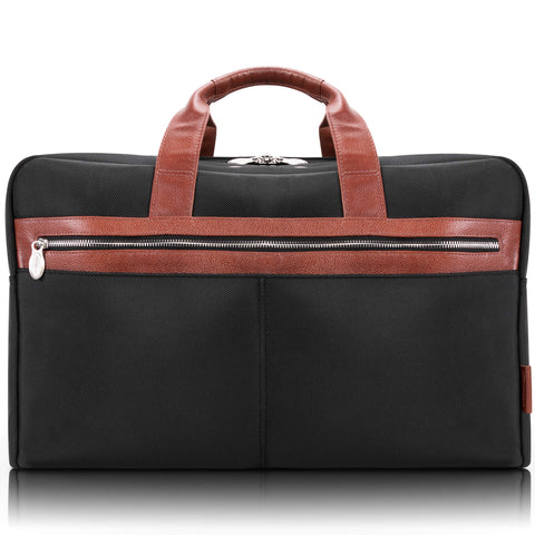 McKlein WELLINGTON, 21" Nylon, Two-tone, Dual-Compartment, Laptop & Tablet Carry-All Duffel, Duffel Bags, Travel Duffel Bag, Weekender Bags, Overnight bags, Large Capacity Travel Bag Crossbody Bag