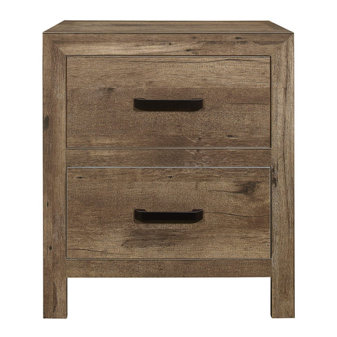 Waldorf 2-Drawer Weathered Pine Nightstand (27.5 in. H x 24.0 in. W x 16.5 in. D)