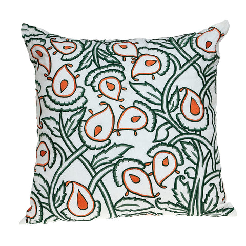 Parkland Collection Celeste Accent White Pillow Cover with Poly Insert