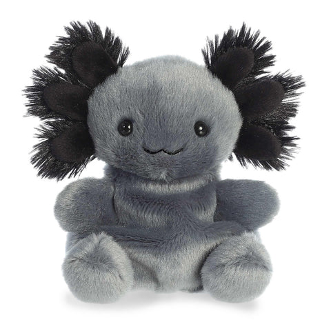 Aurora® Adorable Palm Pals™ Onyx Axolotl™ Stuffed Animal - Fun Collectible Plush for Kids and Adult Collectors - Perfect for Decorating Rooms and Birthday Gifts - Black 5 Inches
