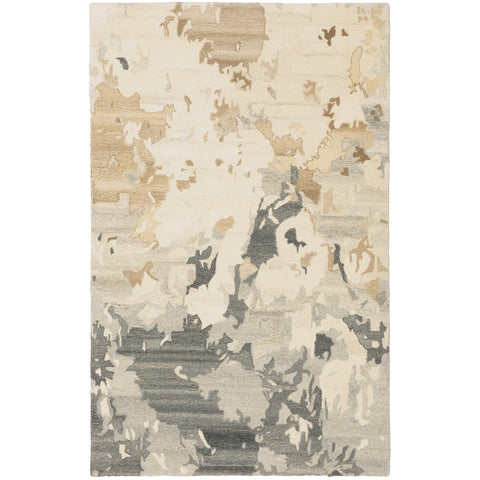 Oriental Weavers Anastasia Hand-Made Wool Area Rug - 68009-10' x 13' - in Beige/Charcoal - Modern Style, Hand-Made Wool Rugs, Family, Dining, Living Room Rug