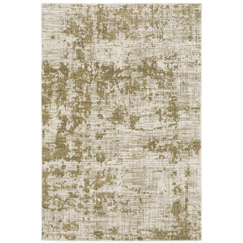Oriental Weavers Venice Area Rug - 539W8-9'10" x 12'10" - in Beige/Gold - Modern Style, Stain Resistant, Family and Pet Friendly, Family, Dining, Living Room Rug