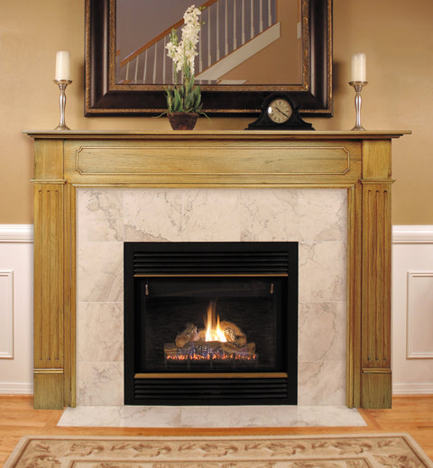 Pearl Mantels 110-56 Williamsburg Fireplace Mantel Surround, Unfinished, Paint and Stain Grade