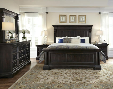 Pulaski Traditional Caldwell 3 Drawer Nightstand With Felt Lining, 30" X 18" X 29.5", Deep Brown