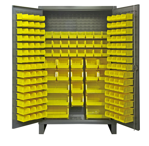 Durham Extra Heavy Duty Welded 12 Gauge Steel Cabinet with 162 Bins, HDC48-162-95, 24" Length x 48" Width x 78" Height