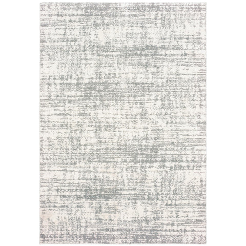 Oriental Weavers Verona Area Rug - 1803H - 6'7" x 9'6" - in Ivory/Grey - Plush Soft Shag, Modern Style, Stain Resistant, Cushion Feel, Dining, Living Room Rug