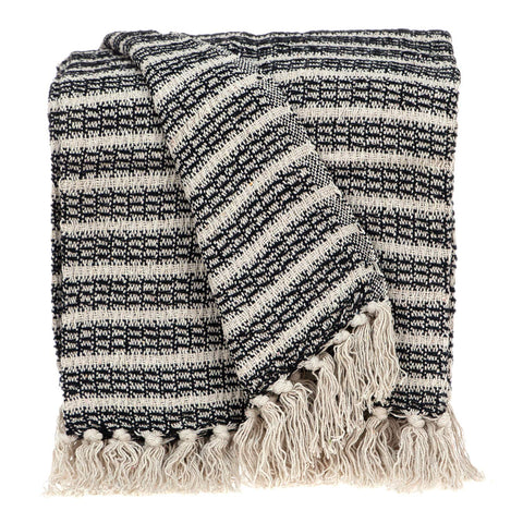 Parkland Collection Ada Casual Beige 52" x 67" Woven Handloom Throw