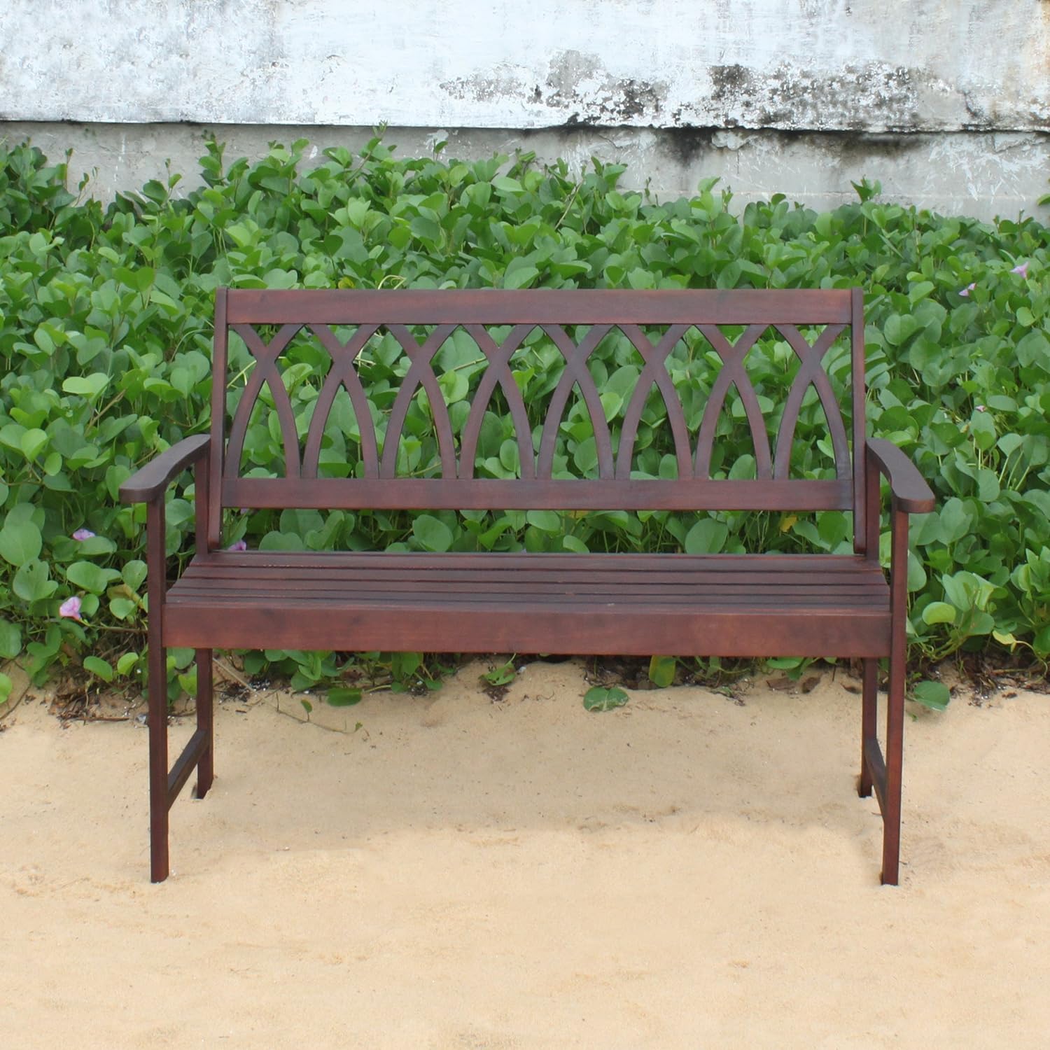 Criss Cross Garden Bench