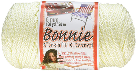 Bonnie Macrame Craft Cord 6mmX100yd - Ivory