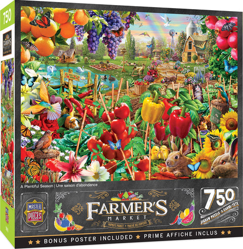 Masterpieces 750 Piece Jigsaw Puzzle for Adults and Family - A Plentiful Season - 18"x24"