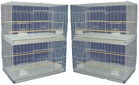 YML Medium Breeding Cages, Lot of 4, White