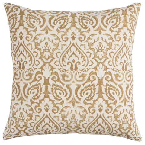 Rizzy Home | T10486 | Cover Only Decorative Pillow | 22"x22" Yellow/Brown/Neutral