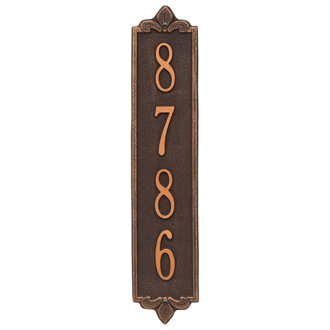 Whitehall 3001OB Personalized Lyon Vertical Wall Plaque in Oil Rubbed Bronze Color