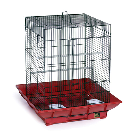 Prevue Hendryx SP850R/B Clean Life Cockatiel Cage, Red and Black