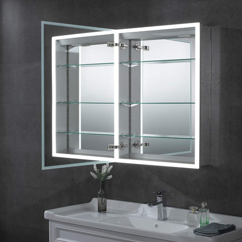 24" x 32" Single Door LED Light Medicine Cabinet