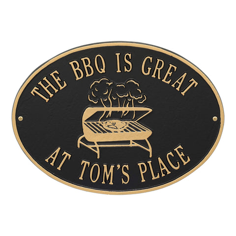 Hawthorne Personalized Grill Plaque