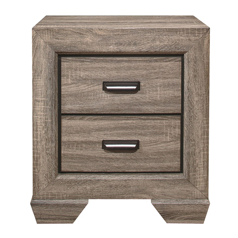 Zaira 2-Drawer Natural Nightstand (26.5 in. H x 23.5 in. W x 16.5 in. D)