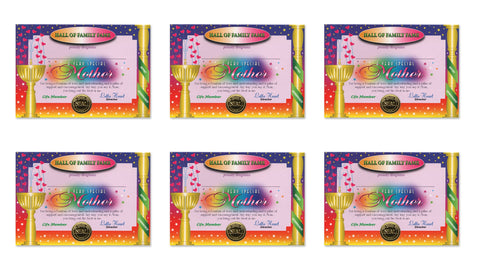 Beistle Very Special Mother Certificates, 5 by 7-Inch, 6-Pack