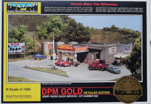 DESIGN PRESERVATION MODELS N KIT DPM Gold Jerry Riggs Quick Service