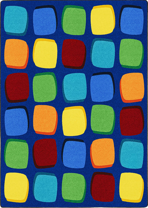 Joy Carpets Seat Yourself Area Rug in Color Multi, 7'8" x 10'9"