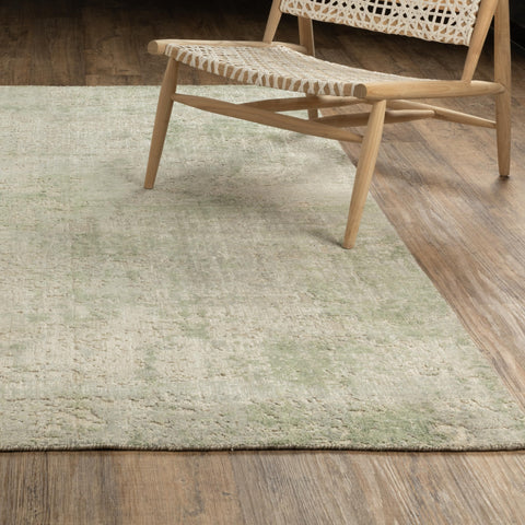 Oriental Weavers Solstice Hand-loomed Wool Blend Area Rug - SLS02-9' x 12' - in Green/Grey - Contemporary Style Living Room, Family Room, Dining Room Rug